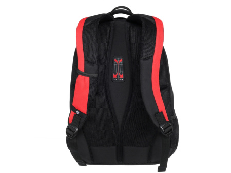 Рюкзак TORBER РАКЕТА с отделением для ноутбука 15, черный/красный, полиэстер, 33х19х45 см, 28 л