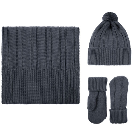 Шапка Knit Beat, серая (графит)