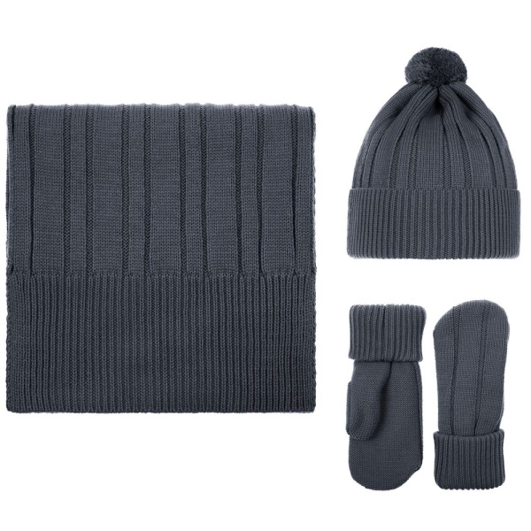 Шапка Knit Beat, серая (графит)