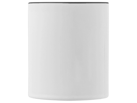 Керамическая кружка со стеклянной ручкой для сублимации Charm, черный