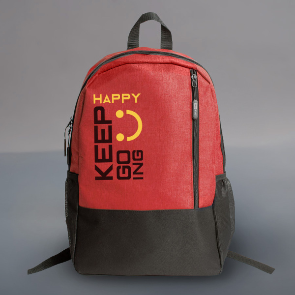 Рюкзак водостойкий "PULL", красный/чёрный, 45 x 28 x 11 см, 100% полиэстер 300D+600D