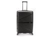Чемодан TORBER НЕВО, чёрный, полипропилен, 49 х 28 х 76 см, 95 л