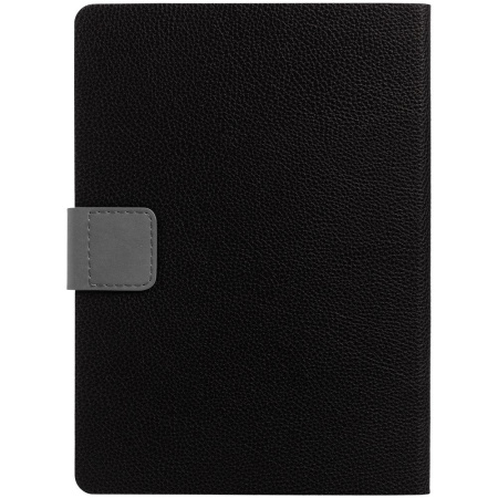 Ежедневник Boom, недатированный, черный с серым