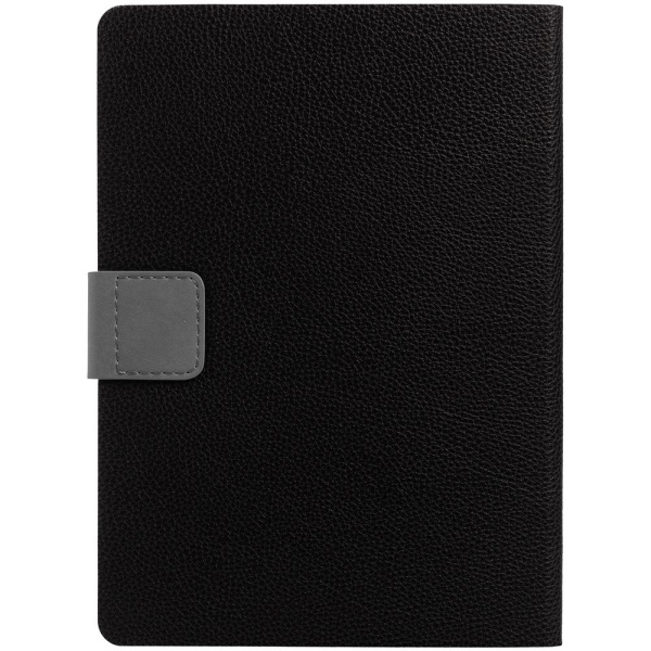 Ежедневник Boom, недатированный, черный с серым