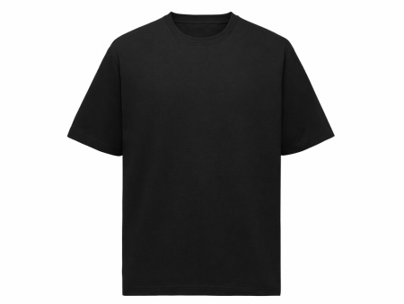 Футболка Kyoto из джерси 180 г/м2 с пич отделкой, унисекс, черный