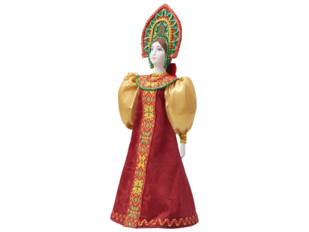 Подарочный набор: кукла фарфоровая, крем-мёд с лаймом и имбирем