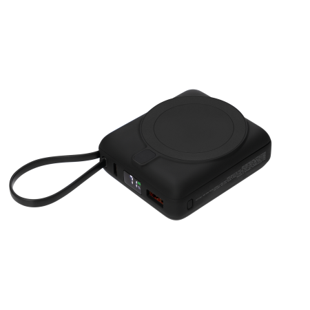 Внешний аккумулятор с подсветкой Ritter PD 10000mAh с функцией беспроводной зарядки 15W, черный