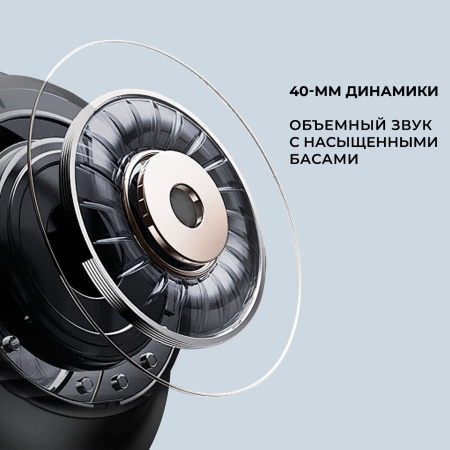 Беспроводные накладные наушники Stereo Vibe, BT 5.4, 400 мАч, черный, Deppa