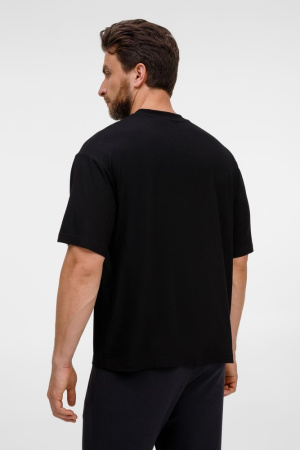 Футболка оверсайз унисекс Lavinia, черная, размер XL/XXL