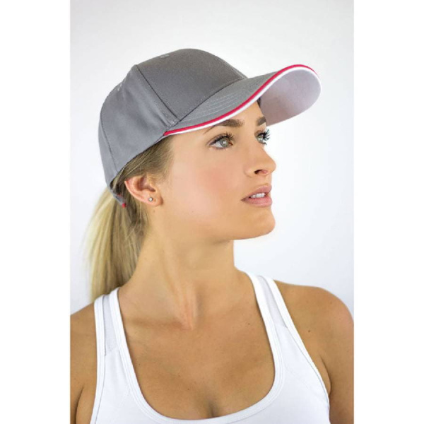 Бейсболка ZOOM PIPING SANDWICH, 6 клиньев, застежка на липучке