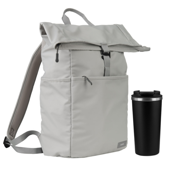 Подарочный набор Palermo, Boston, серый/черный (рюкзак, термокружка) Подарочный набор Palermo, Boston, серый/черный (рюкзак, термокружка)