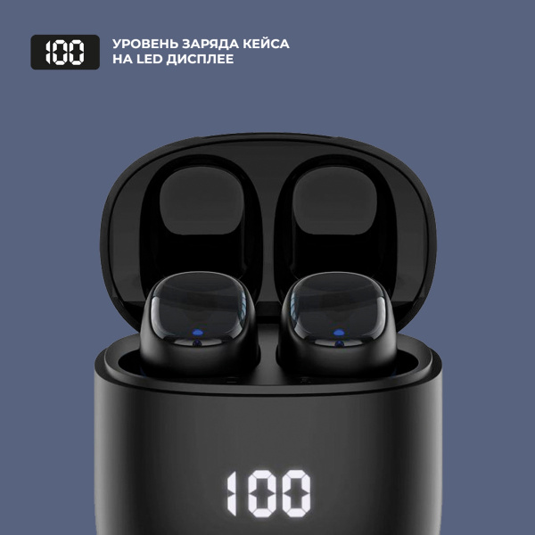 Беспроводные наушники с микрофоном Air Buds Pro, TWS, BT 5.3, LED, 300 мАч