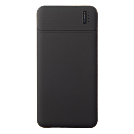 Универсальный аккумулятор Flash 10 (10000 мАч) с подсветкой и soft touch,черный,13,7х6,87х1,55мм