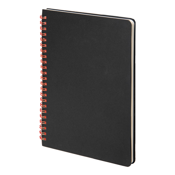 Набор подарочный FLAME: блокнот, ручка, кружка; черный/красный