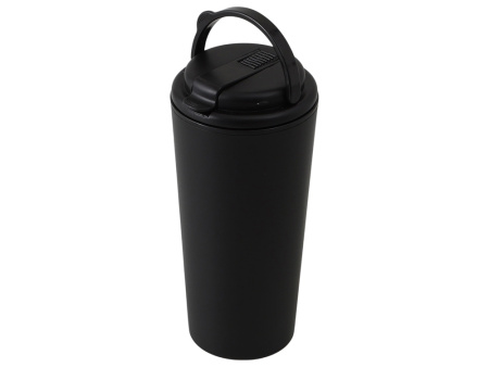 Термокружка с трубочкой Moment Straw, 350 мл, черный