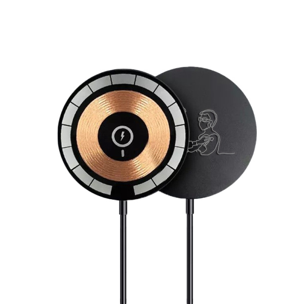 Беспроводное магнитное зарядное устройство Aphia 15W, прозрачный Беспроводное магнитное зарядное устройство Aphia 15W, прозрачный