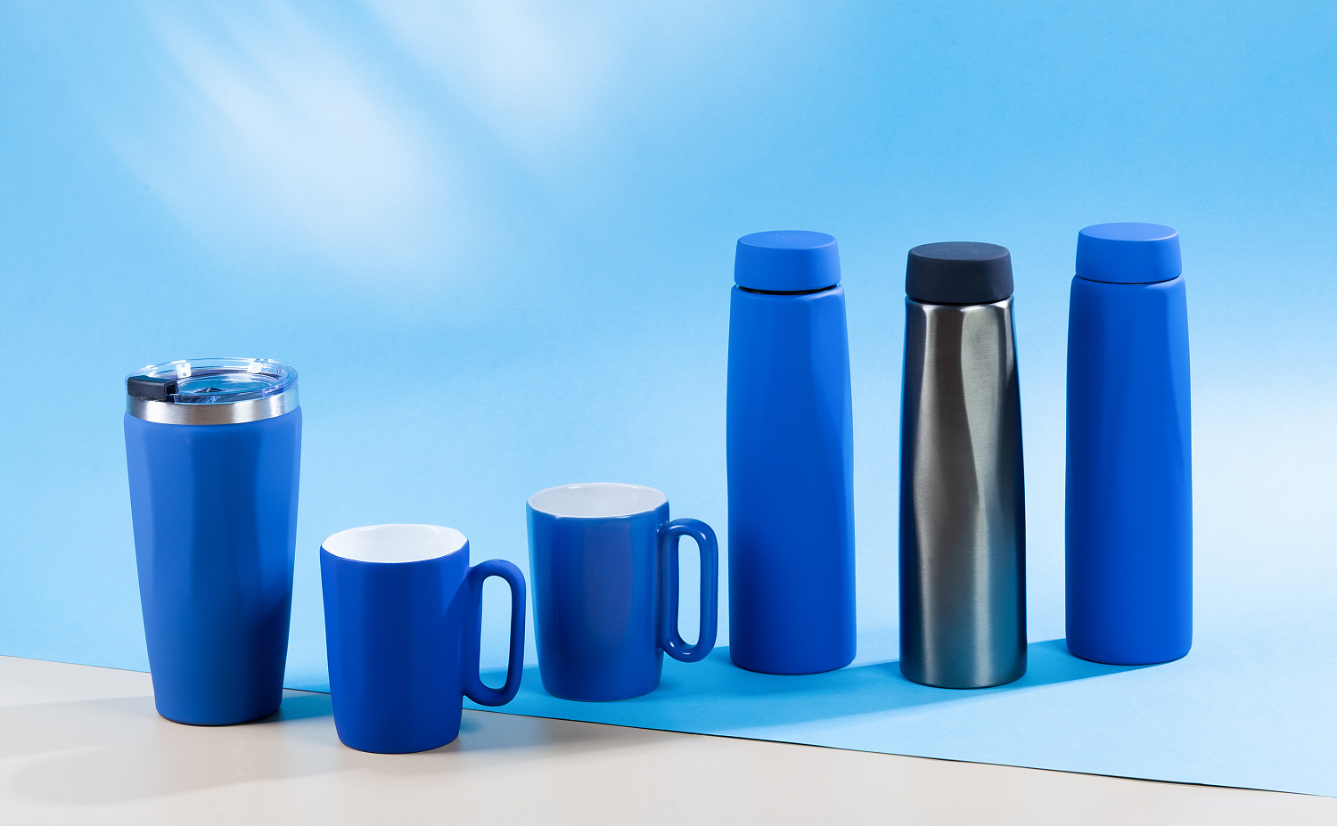 Термостакан "Calypso" 500 мл, покрытие soft touch, черный #