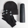 Набор подарочный GET WARM: перчатки, шапка, термос
