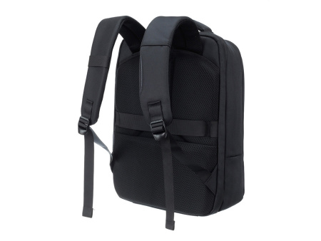 Рюкзак TORBER ВОЯЖ c отделением для ноутбука 17'', черный, полиэстер 900D, 31х17х44 см, 18 л