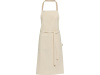 Nia фартук из переработанного хлопка плотностью 200 г/м² - бежевый овсяный