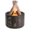 Светодиодный USB увлажнитель-аромадиффузор Bonfire с пультом Д/У, чёрный