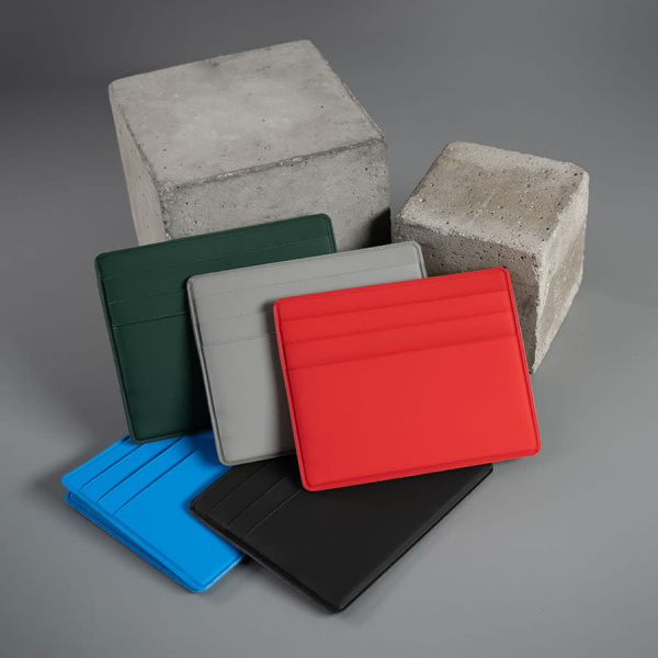 Чехол Simply для 6 карт с отделением для денег, голубой, PU