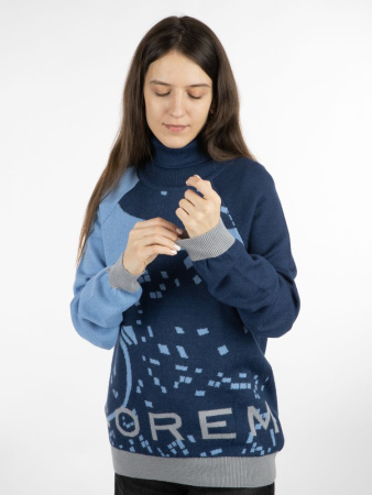 Свитер на заказ Tricksy Net Reglan, полушерсть, размер XXL