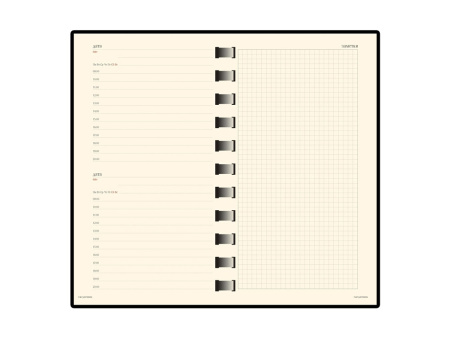 Ежедневник недатированный А5- Sienna, бордовый