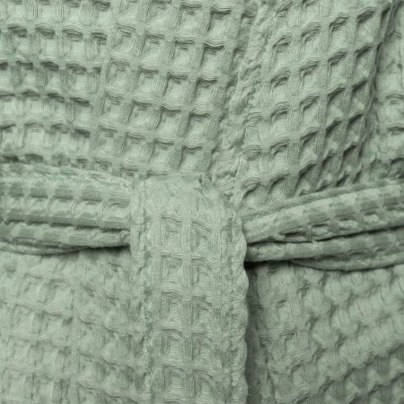 Халат вафельный женский Boho Kimono, зеленая мята, размер M (44-46)