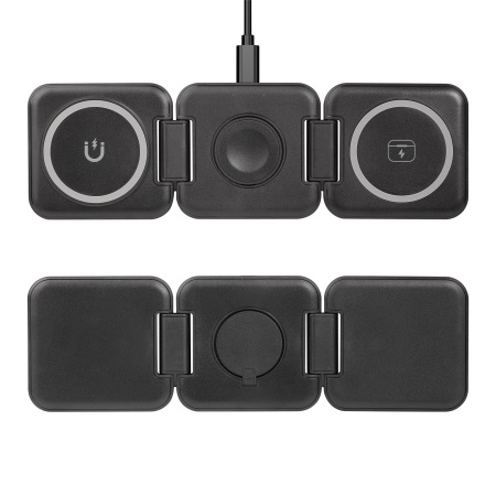 Складная беспроводная (15W) зарядная станция "Flip" с MagSafe Складная беспроводная (15W) зарядная станция "Flip" с MagSafe