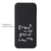 Внешний аккумулятор с подсветкой Люче (Luce) 10000 mAh, черный