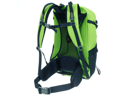 Туристический рюкзак TORBER КЕМПИНГ, синий/салатовый, полиэстер, 36 х 54 х 16 см