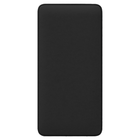 Внешний аккумулятор (powerbank)  «WeCharge Soft Touch»,  10 000 mAH, Power Delivery (PD) 25.5W, со светящимся логотипом после гравировки, c цифровым дисплеем для контроля заряда, черный
