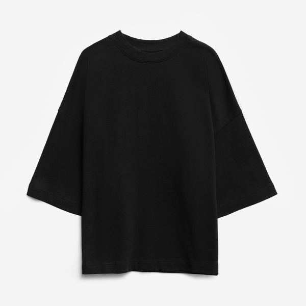 Футболка оверсайз Big boss, черная, размер XS/S