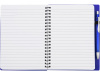 Блокнот Контакт с ручкой, синий