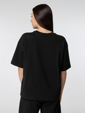 Футболка оверсайз женская Boxy Women, черная, размер XL