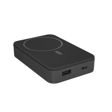 Аккумулятор "Hank" с функцией беспроводной зарядки, 10 000 mAh (Чёрный)