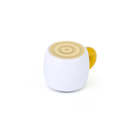 Беспроводная Bluetooth-колонка "Fletch", белая (белый, желтый)
