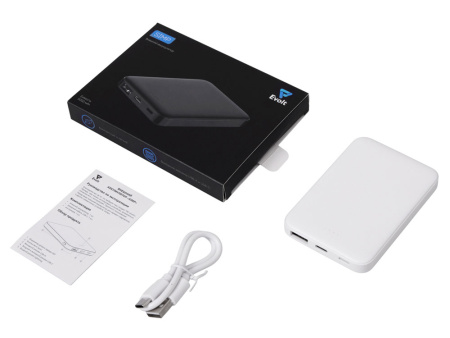 Внешний аккумулятор Simp, 5000 мАч, белый