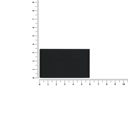 Лейбл из ПВХ Dzeta, M, черный