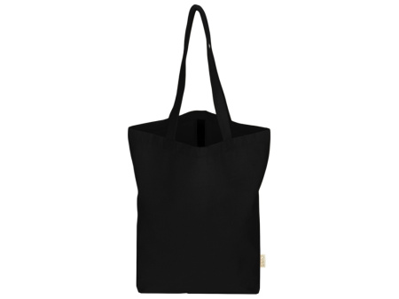 Сумка Fixy из переработанного хлопка с фиксирующей эластичной лентой, черный