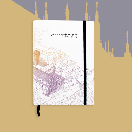 Блокнот линованный Pininfarina ITALIAN BEAUTY MILANO из каменной бумаги, А5