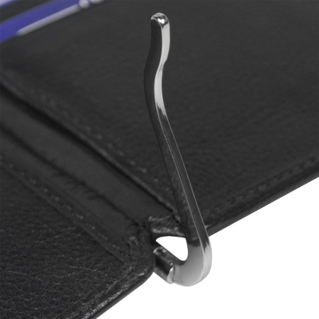 Держатель банковских карт Leather Сlamp, чёрный