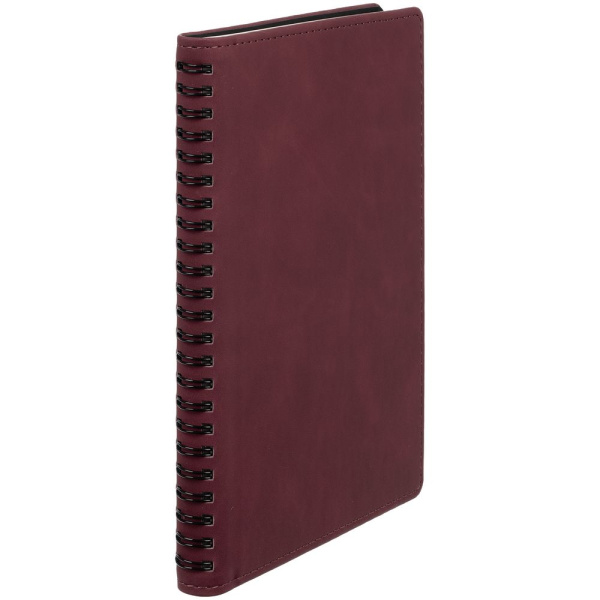 Ежедневник Spring Urban на заказ, недатированный, бордовый