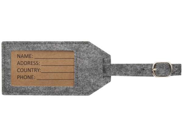 Багажная бирка из RPET-фетра Tie
