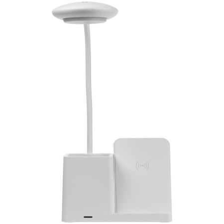 Лампа с органайзером и беспроводной зарядкой writeLight, ver. 2, белая Лампа с органайзером и беспроводной зарядкой writeLight, ver. 2, белая