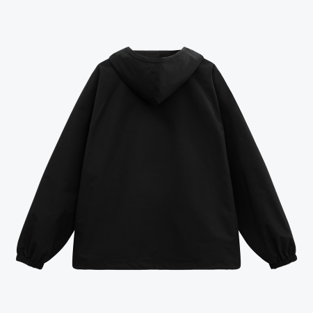 Ветровка (анорак) оверсайз унисекс Риссман (Rissman), черная