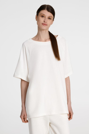 Футболка унисекс T2, молочно-белая, размер XS/S