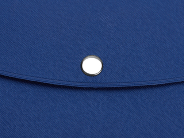 Органайзер для документов на кнопке с отделением для купюр и ручки, упаковка в индивидуальный пакет, синий/темно-синий