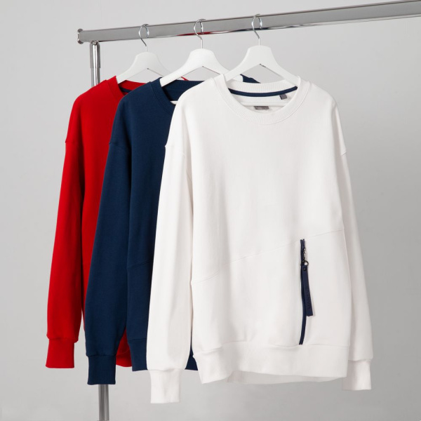 Свитшот унисекс Kosmos 2.0, кремовый, размер XS/S